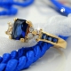Thumbnail Ring, Zirkonia, gold-plattiert 3 Micron